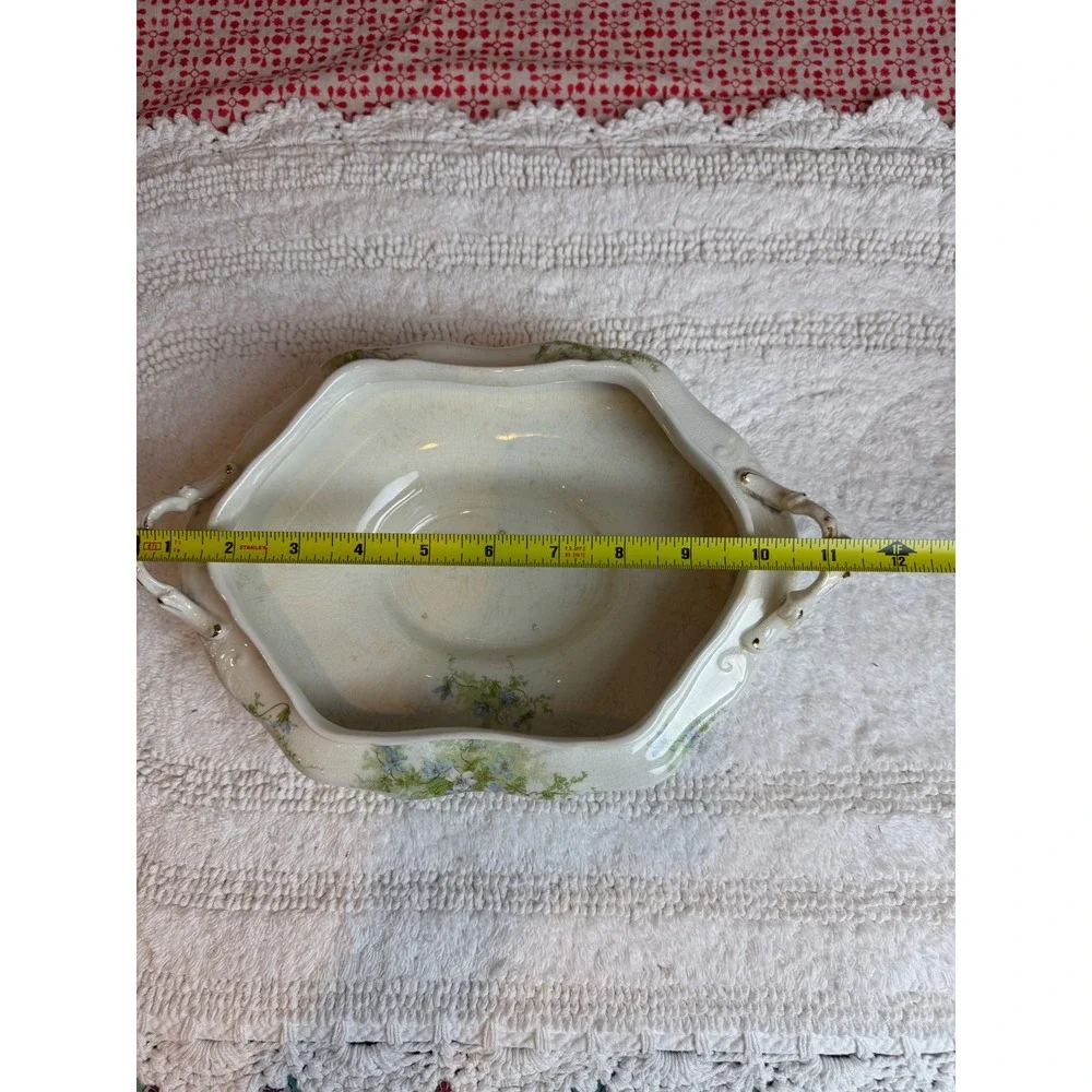 Johnson Bros Victorian Floral Tureen Royal Semi Porcelain Large Antique